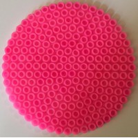 Pink Circle Design Bead Craft