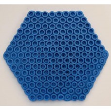 Blue Hexagon Design Bead Craft