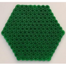 Green Hexagon Design Bead Craft