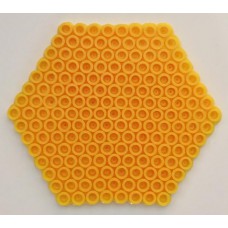 Yellow Hexagon Design Bead Craft