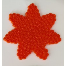 Orange Star Design Bead Craft