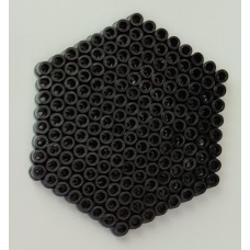 Black Hexagon Design Bead Craft