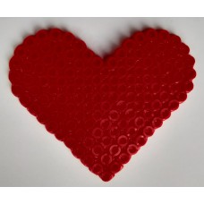 Red Heart Design Bead Craft