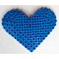Blue Heart Design Bead Craft