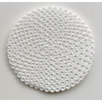 White Circle Design Bead Craft
