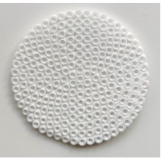 White Circle Design Bead Craft